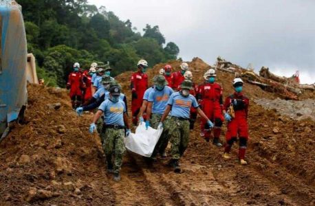 شمار قربانیان رانش زمین در فیلیپین به 92 نفر رسید/ 36 نفر همچنان مفقود