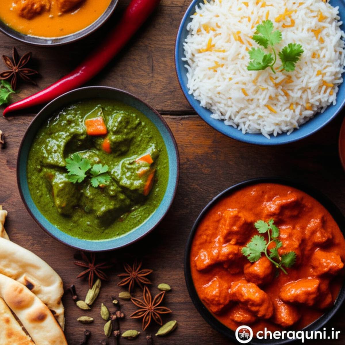 غذاهای هندی: راهنمای کامل | باتر چیکن، چای ماسالا + ادویه ها